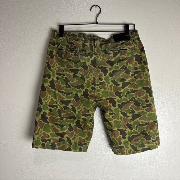 BLKWD Denim Camo Shorts Size 32 Slim Straight - Picture 3 of 6